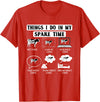 Cow Crop Farm Gift Field Tractor Farmer Ranch Things I do in my spare Time Cow Harvest Farming Barn Cattle T-Shirt - Red