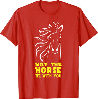 May The Horse Be With You Apparel May The Horse Be With You T-Shirt T-Shirt - Red