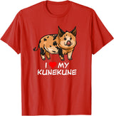 Angry Ant Graphics - Kunekune Pig Gifts I Love My Kunekune Pig T-Shirt - Red