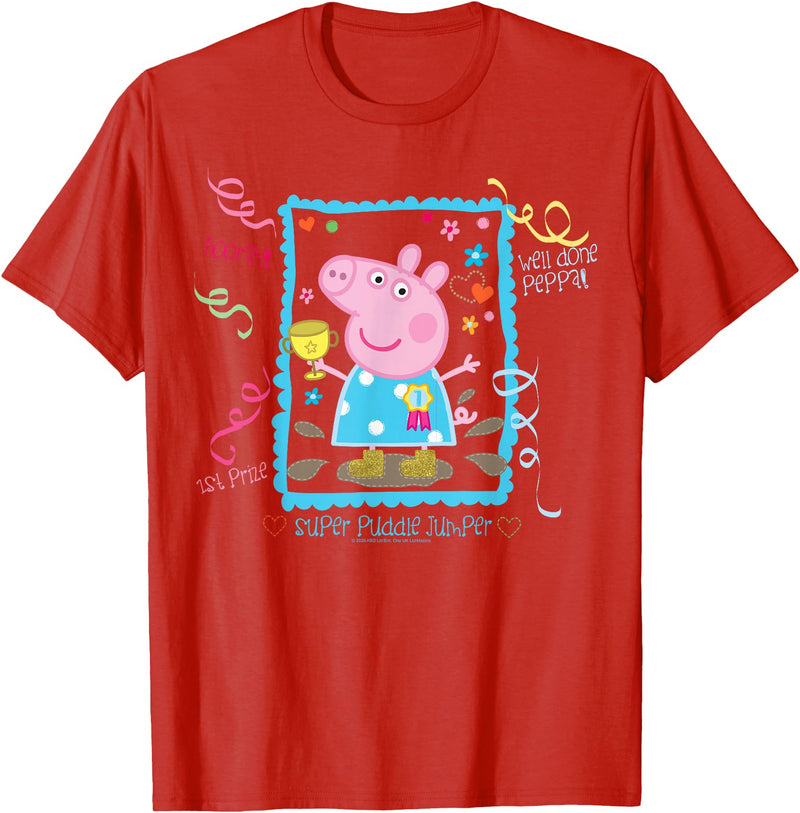 Peppa Pig Super Puddle Jumper T-Shirt - Red