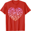 Girls Lion Design Silhouette Lions Design for Lion Lover | Girls Lion T-Shirt - Red