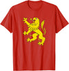 Superdesigns Gold Lion Rampant T-Shirt - Red