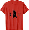 Lifting Motivation Bear Powerful Grizzly Bear Lifting Training T-Shirt T-Shirt - Red