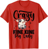 Kune Kune Pig Accessories & KuneKune Clothes Kune Kune Pig Girl Accessories for Women Kunekune Pig T-Shirt - Red