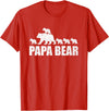 Papa Bear 5 Kids TShirt Papa Bear 5 Cubs Shirt Papa Bear 5 Cubs Shirt Daddy Bear 5 Kids TShirt Papa 5 Kids T-Shirt - Red