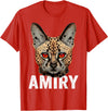 Mountain Lion Wild Serval Cat Shirts Mountain Lion Ohio Wild Cat Amiry Serval Cat T-Shirt - Red