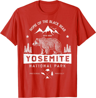 Yosemite National Park T shirt California Bear Vintage Gifts T-Shirt