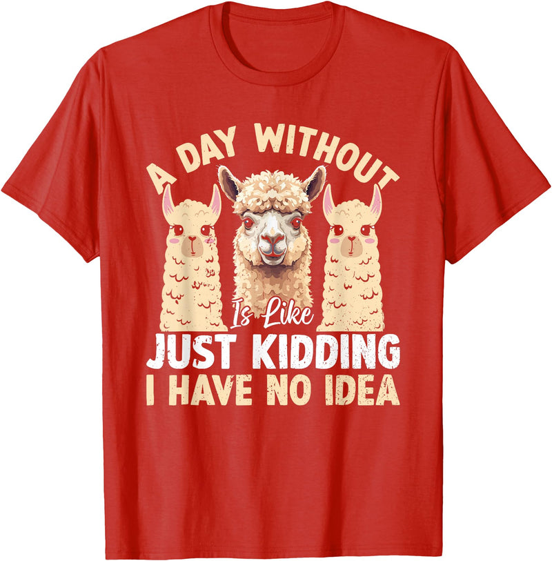 Funny Alpaca Quotes Alpaca Farmer Funny Llama Quotes Funny Alpaca Alpaca Farmer T-Shirt - Red