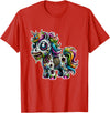 Cool Zombie Horror and Halloween Designs Scary Zombie Unicorn Scary Halloween Horror Monster Design T-Shirt - Red