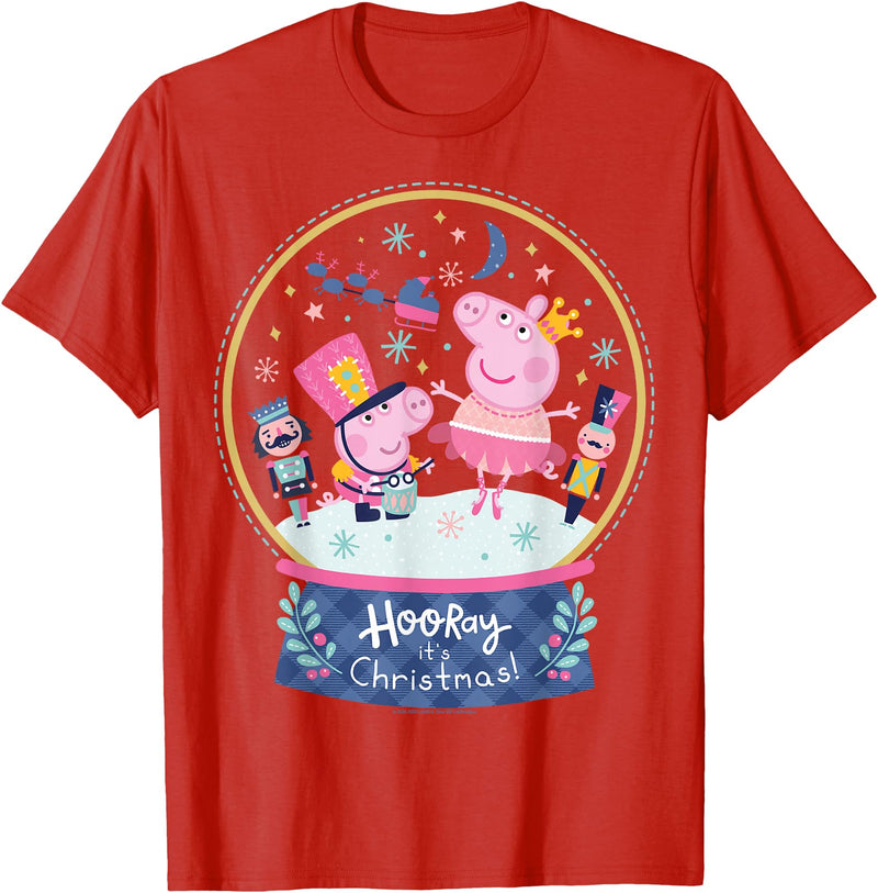 Peppa Pig Magical Snowglobe T-Shirt - Red