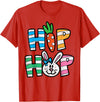 Easter Hip Hop Carrot Bunny Rabbit Boys Girls Kids Toddler T-Shirt in Red