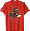 Port Protection Alaska Wild Grizzly Bear Nature Port Protection Brown Grizzly Bear In Snow Alaska Pacific NW T-Shirt - Red