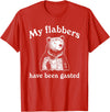 My Flabbers Bear, Bear Funny, Gasted Bear Flabbers My Flabbers Have Been Gasted, Funny Graphic, Bear Art Cute T-Shirt - Red