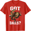 Royal Ball Python Supplies Snake Owner Herpetology Funny Ball Python Lover Balls Reptile Keeper Snake Owners T-Shirt - Red