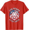 250th Anniversary Vintage Funny Cute Tees 250 Years 250th Anniversary July 4th Lion T-Shirt - Red