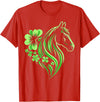 St Patricks Day Horse Lover Horse Lover St Patrick's Day T-Shirt - Red