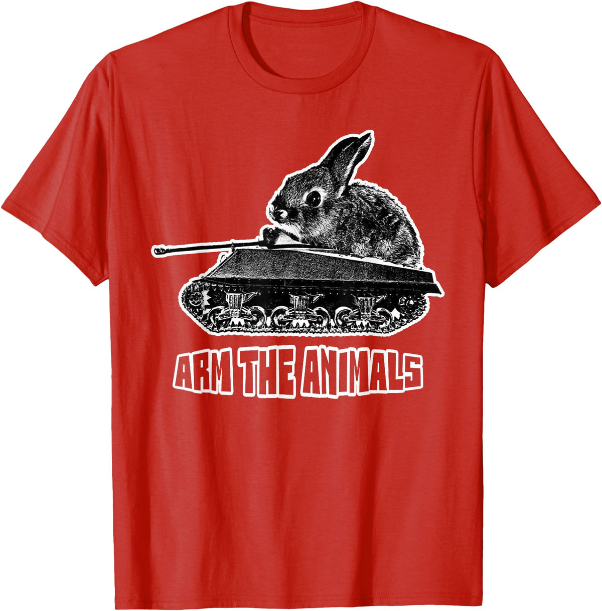 Cute Rabbit Lover Bunny Graphic Tank Top in Red