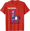 Funny gaming T-Shirts Loot Llama I Can Explain Gaming T-Shirt T-Shirt - Red