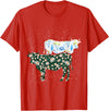 Vintage Animals Designs Vintage Cow T-Shirt - Red