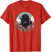 Wild Plains Buffalo Bison Gifts T Shirts & Hoodies Womens Girls Old West Retro Vintage Floral Buffalo Lover T-Shirt - Red