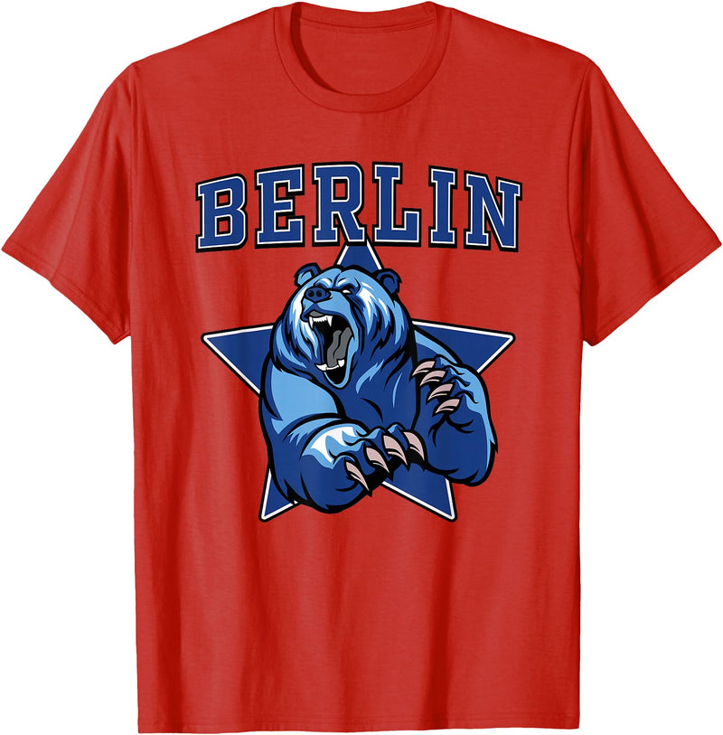 High School Team Spirit MVP Berlin Sports Berlin Bears High School Team Spirit T-Shirt - Red