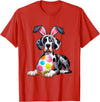 Men Women Rabbit T-Shirt in Red