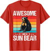 Sun Bears Sun Bear Lovers Shop Awesome like a Sun Bear. Sun Bears Sun Bear T-Shirt - Red
