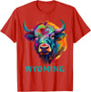 Love Wyoming Accessories, Apparel and Home Decor Wyoming American Bison Lover Buffalo for Men Women Souvenir T-Shirt - Red