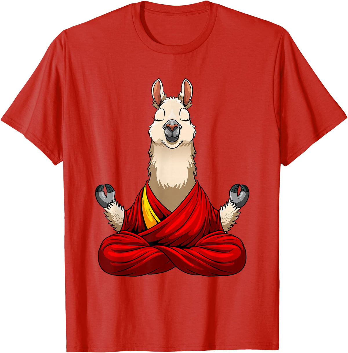 Funny Llama Gift Llama Lover Accessories & Stuff Cute Llama Design For Men Women Alpaca Animal Llama Lovers T-Shirt - Red