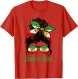 Iran For Women Iranian For Girl Flag Lion Persian T-Shirt - Red