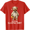 Schlafanzug Shirt Official Bear Sleep Shirt T-Shirt - Red