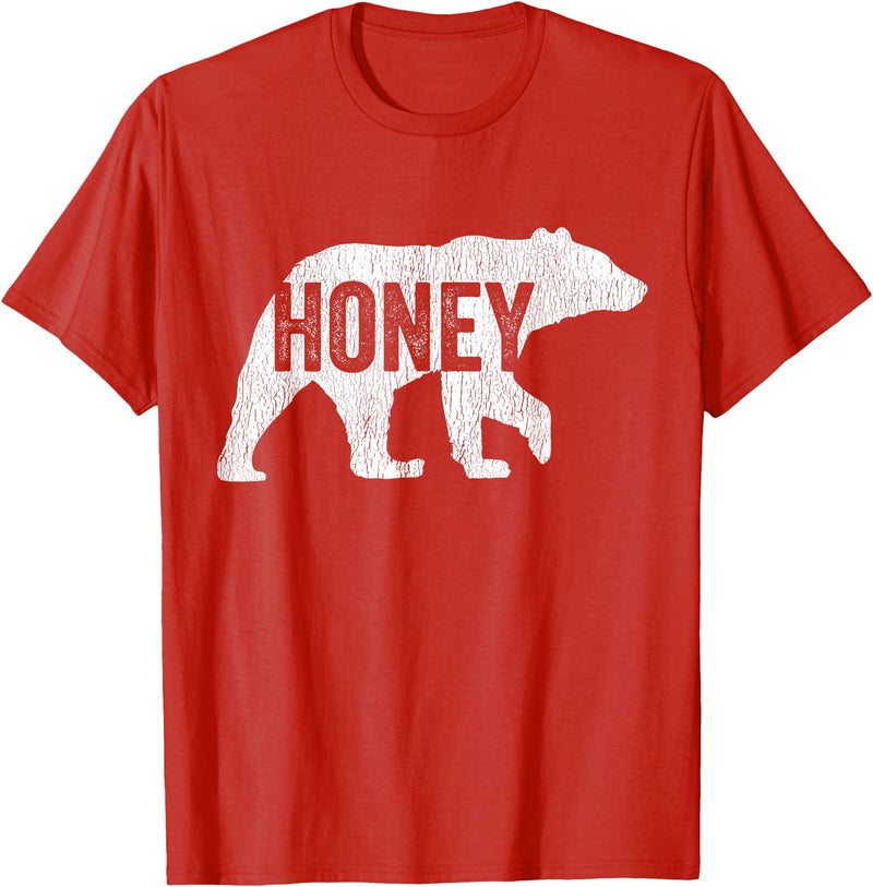 Matching Family Bear by Foxio Honey Bear Matching Family Camping Bear Funny Honey T-Shirt - Red
