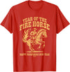 FireHorse Fest Year of The Fire Horse 2026 Western T-Shirt - Red