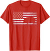 Pig Hog Farm Farmer 4th of July Shirt American Flag America T-Shirt - Red