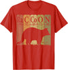 Raccoon Periodic Chemistry Elements Retro Racoon Raccoon Periodic Table Elements Racoon Nerd Vintage T-Shirt - Red