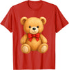 Teddy Bear Accessories Gifts Women Men Kids Teddy Bear Cute Teddy Bear Lover Illustration Graphic Design T-Shirt - Red