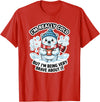 Polar Bear Brave But Cold Animal Humor Co Funny I'm Really Cold But Being Very Brave Polar Bear T-Shirt - Red
