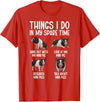 Funny Mini Pigs For Mini Pig Lover Things I Do Mini Pig Lover Mini Pigs T-Shirt - Red