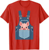 Pig Farm Animal Costumes Pig Costume - Funny Farmer, Pocket, Farm, Women, Men, Kids T-Shirt - Red