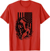BASBO American Flag Horseback Riding Apparel - Horse T-Shirt - Red