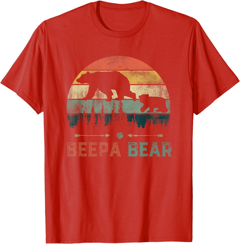 Beepa Bear Father's Day T-Shirt Vintage Beepa Bear Wildling Father's Day T-Shirt - Red