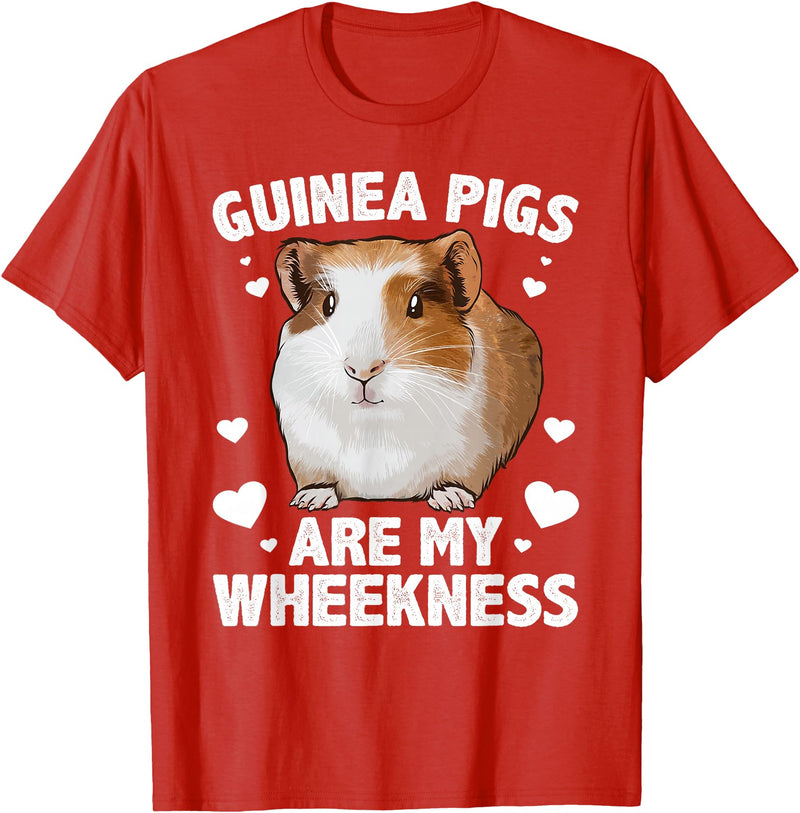 Guinea Pig Gift Guinea Pig Accessories & Stuff Funny Guinea Pig Design For Men Women Kids Guinea Pig Lovers T-Shirt - Red