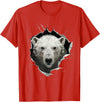 Funny Polar Bear Design Polar Bear T-Shirt - Red