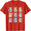 Easter Day Bunny Rabbit Nurse Squad RN Nursing Medical T-Shirt in Red