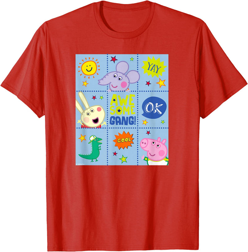 Peppa Pig - George Pig Awesome Crew T-Shirt - Red
