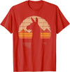 Llama Alpaca - Retro 70s 80s - Birthday Llama Alpaca - Retro 70s 80s Graphic Vintage Men Women T-Shirt - Red
