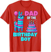 gaming gamer Birthday Llama Pinata Family Apparel dad of Birthday Boy Llama Pinata Party Family mathing Men T-Shirt - Red