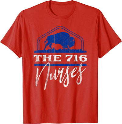 Cow Nickel City Tailgate Gear Lo Nurses Buffalo Ny Pride T-Shirt