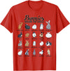 Rabbits in the World - Rabbit Breeds T-Shirt in Red