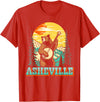 The Thrift Garage Asheville North Carolina Banjo Bear Vintage Nature T-Shirt - Red